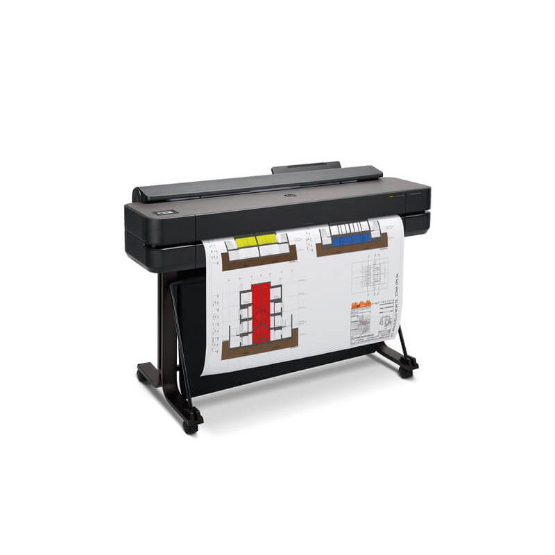 Traceur HP DesignJet T650 36 pouces imprimant un plan