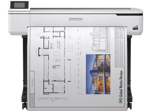 Traceur Epson SureColor SC-T5100 imprimant un plan architectural