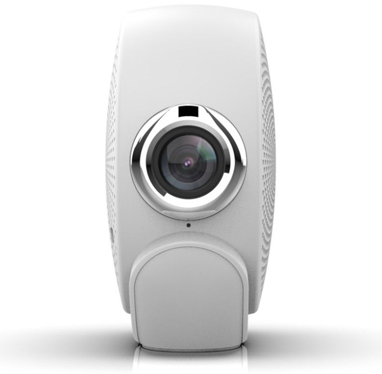 White video projector with rotating lens EVERYCOM Rondo